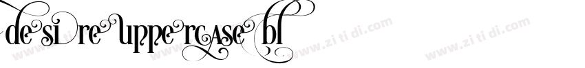 desire uppercase 1字体转换